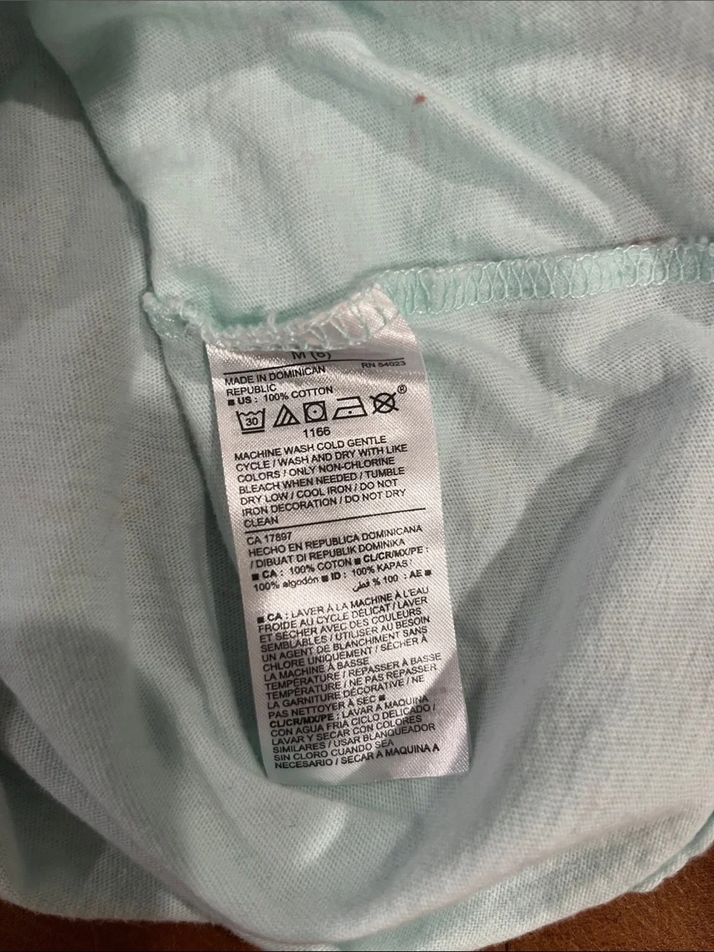Old Navy Light Blue Long-Sleeve 'human kind' Graphic Tee